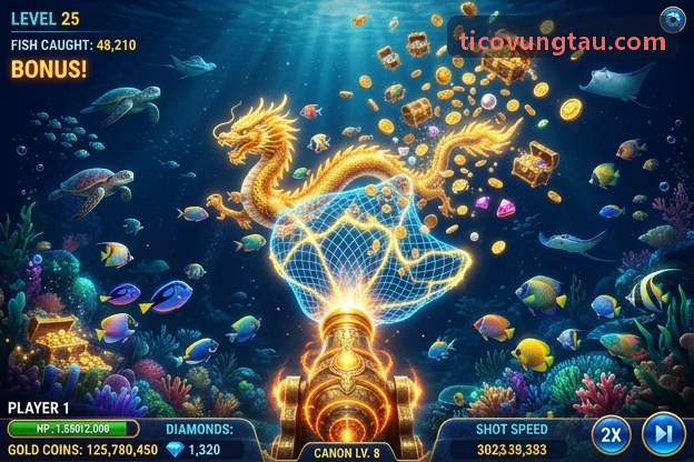 Bắn Cá Thủy Tiên đại dương 3D tải app nhận giftcode 100K